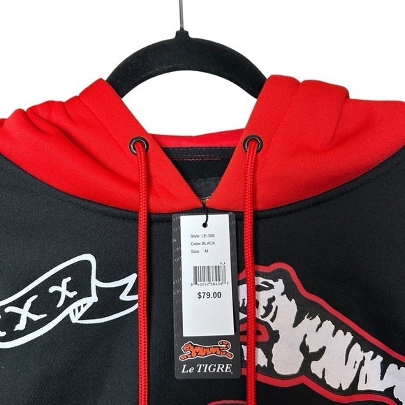 Le Tigre Men’s Premium Apparel Company Fleece Pullover Hoodie Size M NWT - Picture 8 of 16